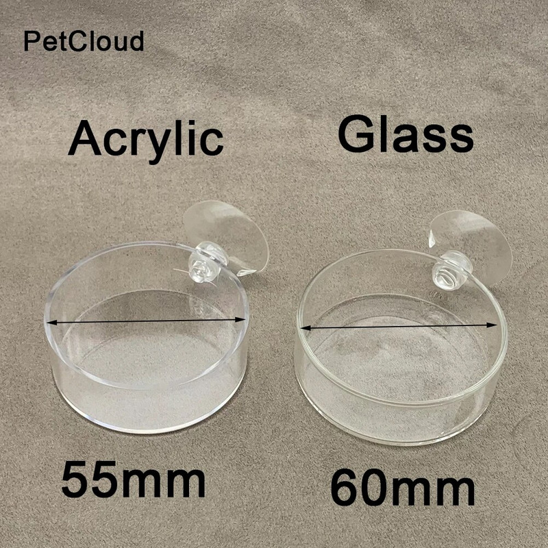 Zivju tvertnes garneļu trauka padeves paplāte caurspīdīga stikla barošanas caurule Trauka sūkšanas gaisa garneļu trauka padeves caurule akvārija piederumiem