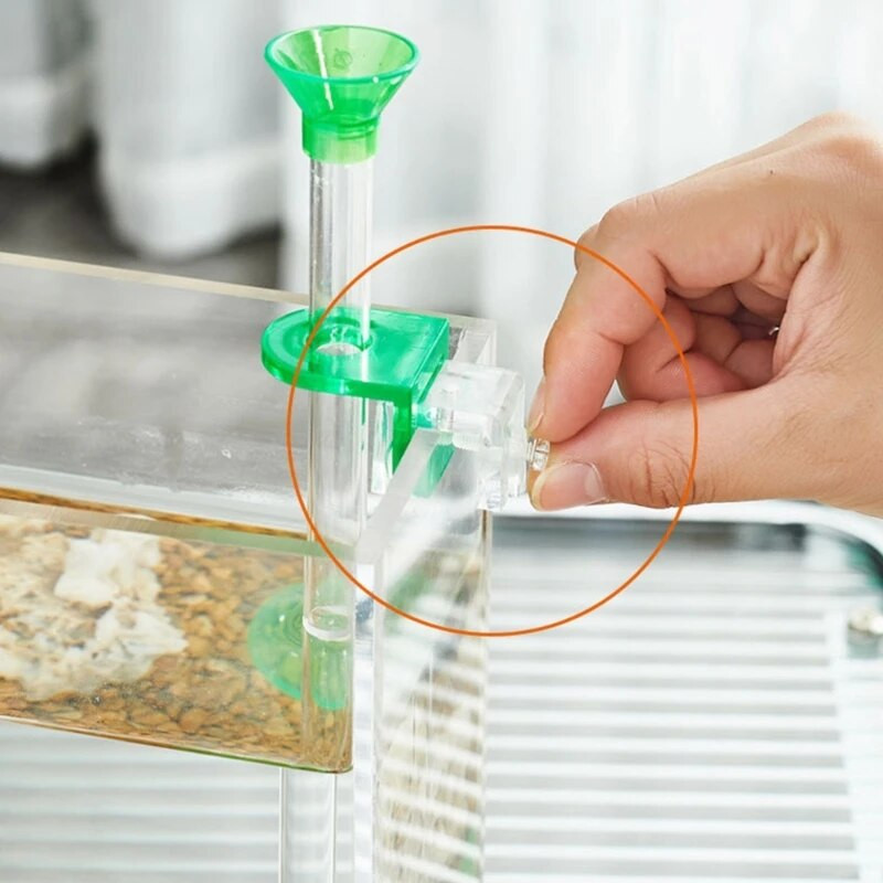 Akrila garneļu padeves caurule barošanas trauka dziļa bļoda akvārija garneļu zivju klipsim vairāku izmēru zivju tvertnēm