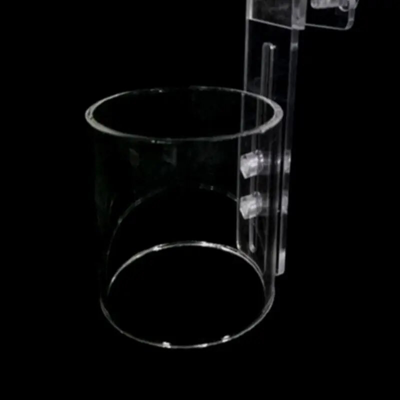 jauns Zivju barošanas gredzens Aquarium Caurspīdīgs akrila uzkarināmais padevējs peldošai barībai