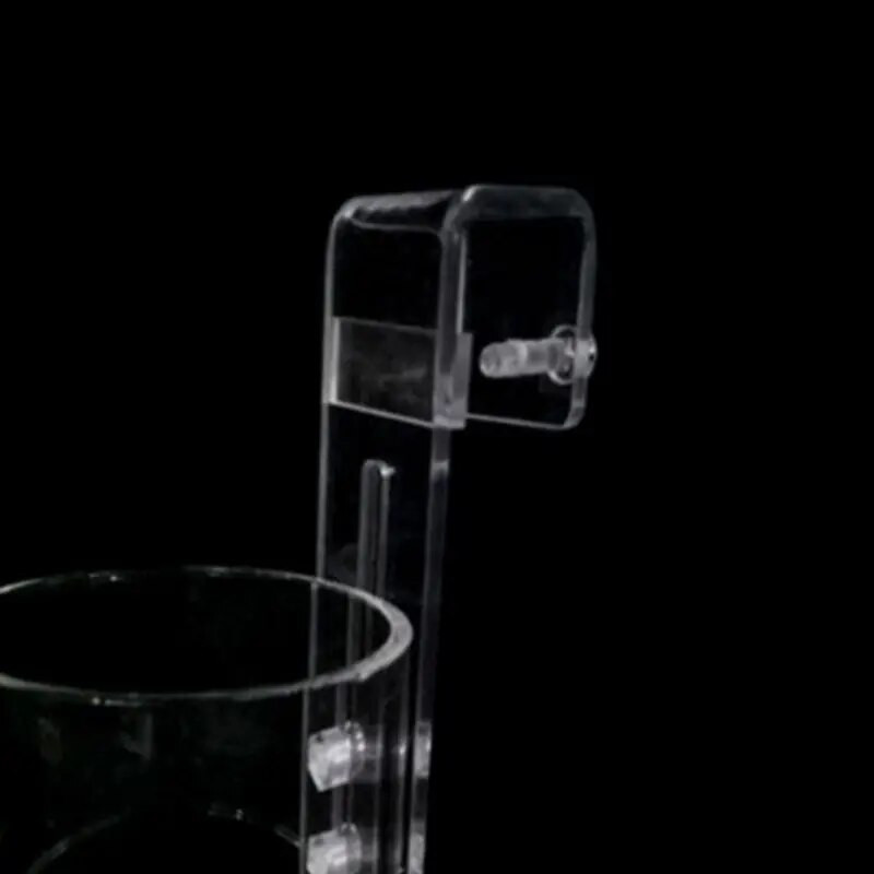 jauns Zivju barošanas gredzens Aquarium Caurspīdīgs akrila uzkarināmais padevējs peldošai barībai