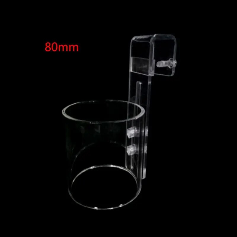 jauns Zivju barošanas gredzens Aquarium Caurspīdīgs akrila uzkarināmais padevējs peldošai barībai