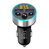 FM Transmitter Modulator Car Ασύρματο Bluetooth 5.0 USB Fast Charger Auto Aux Radio Mp3 Player Music Hands Free Car Kit