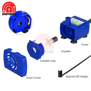 Αντλίες νερού 5V DC USB 15W Mini DIY IP68 Αξεσουάρ αντλίας κινητήρα χαμηλού θορύβου DR-DC160 για γάτα κατοικίδιων ζώων Δοχείο πόσιμου νερού κατοικίδιο ζώο