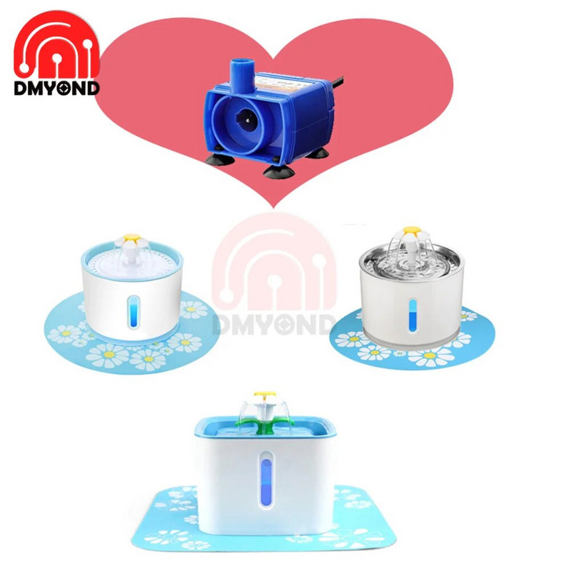 5V DC USB ūdens sūkņi 15W Mini DIY IP68 Zema trokšņa līmeņa motorsūkņa piederumi DR-DC160 mājdzīvnieku kaķim dzeramā trauka ūdens dozators pet