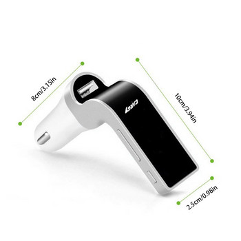 Car Kit Πομπός FM Bluetooth Τύπος Handsfree Ραδιόφωνο MP3 Player Ραδιόφωνο USB Φορτιστής Hands-free κιτ αναπτήρα τσιγάρων εντυπωσιακό