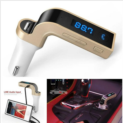1 бр. Автомобилен комплект Bluetooth Handsfree FM трансмитер Тип запалка Радио MP3 плейър USB зарядно Автомобилен аксесоар 12V