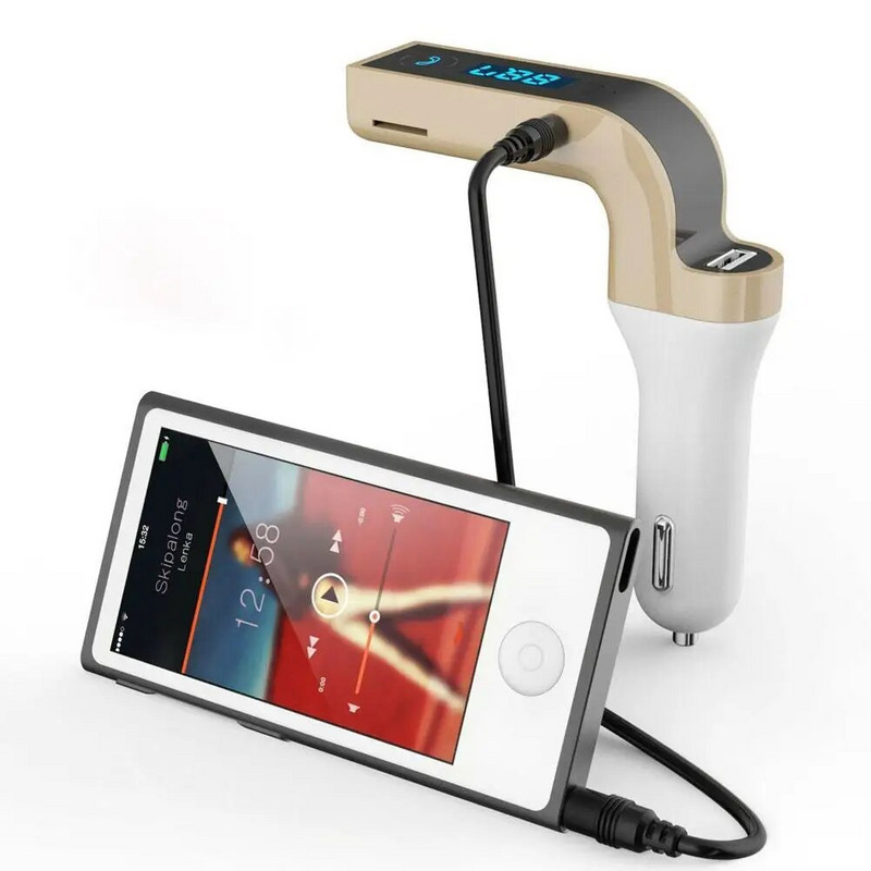 1 tk autokomplekt Bluetooth vabakäe FM saatja sigaretisüütaja tüüp raadio MP3 mängija USB laadija auto auto lisavarustus 12V