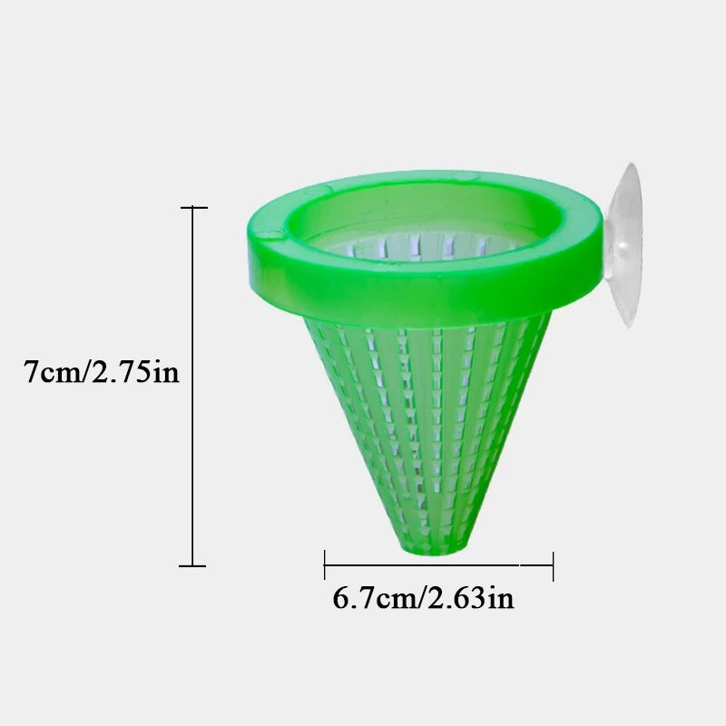 Akvārija zivju barotavas zivju tvertnes dzīvu sarkano tārpu garneļu barība barošanas konusa kauss ar zīdītāju zivju barošanai ūdens mājdzīvnieku zivju barotājs