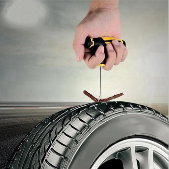 1 бр. Манометър за измерване на налягането на въздуха в автомобилни гуми Писалка Тестомер 5-50 Lbs и 1 комплект инструменти за ремонт на автомобилни гуми