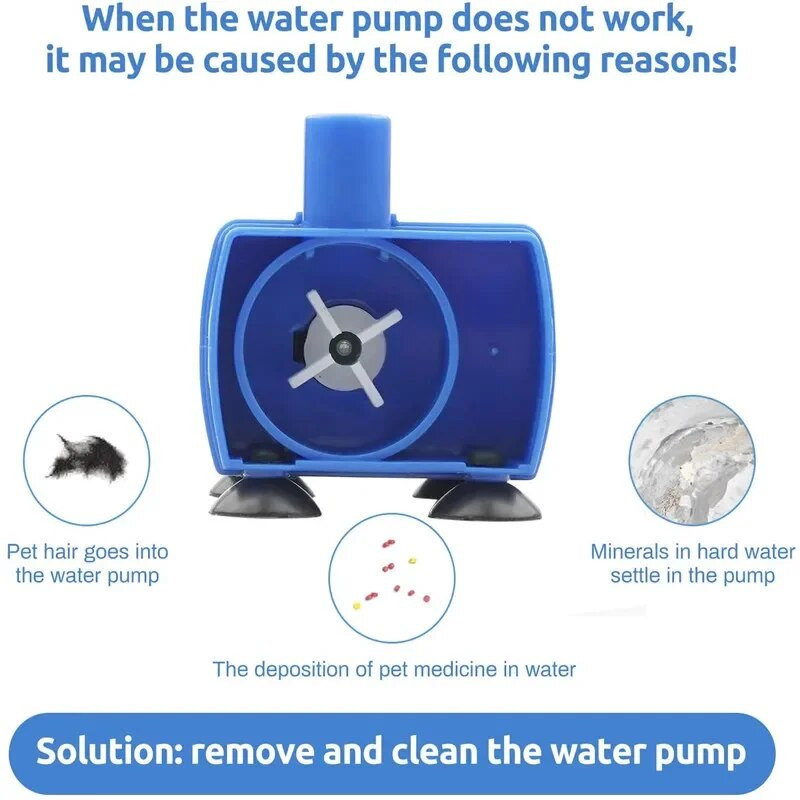 Csere kisállat szökőkút macska ivószivattyú Cat Silent Submersibl motoros macskatartozékok ivótál vízadagolóhoz