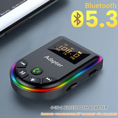 Πομπός Bluetooth 5.3 Δέκτης LED Οθόνη TF Card Play Ασύρματος προσαρμογέας ήχου AUX HIFI RCA 3,5 mm για ακουστικά τηλεόρασης υπολογιστή αυτοκινήτου