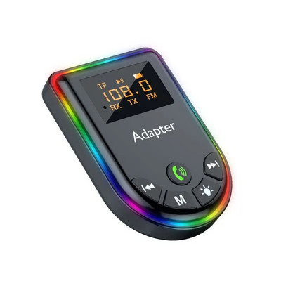 Πομπός Bluetooth 5.3 Δέκτης LED Οθόνη TF Card Play Ασύρματος προσαρμογέας ήχου AUX HIFI RCA 3,5 mm για ακουστικά τηλεόρασης υπολογιστή αυτοκινήτου