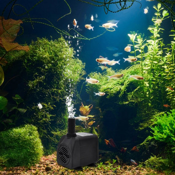 Мини водна помпа с 12 лампи за аквариумни аквариуми, потопяема водна помпа, ултра тиха водна помпа за фонтан #W0