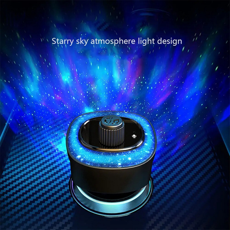 Auto FM-saatja Starry Atmosphere Light Bluetooth 5.3 Audio MP3-mängija Type-C USB-porti laadija vabakäekõne autokomplekt
