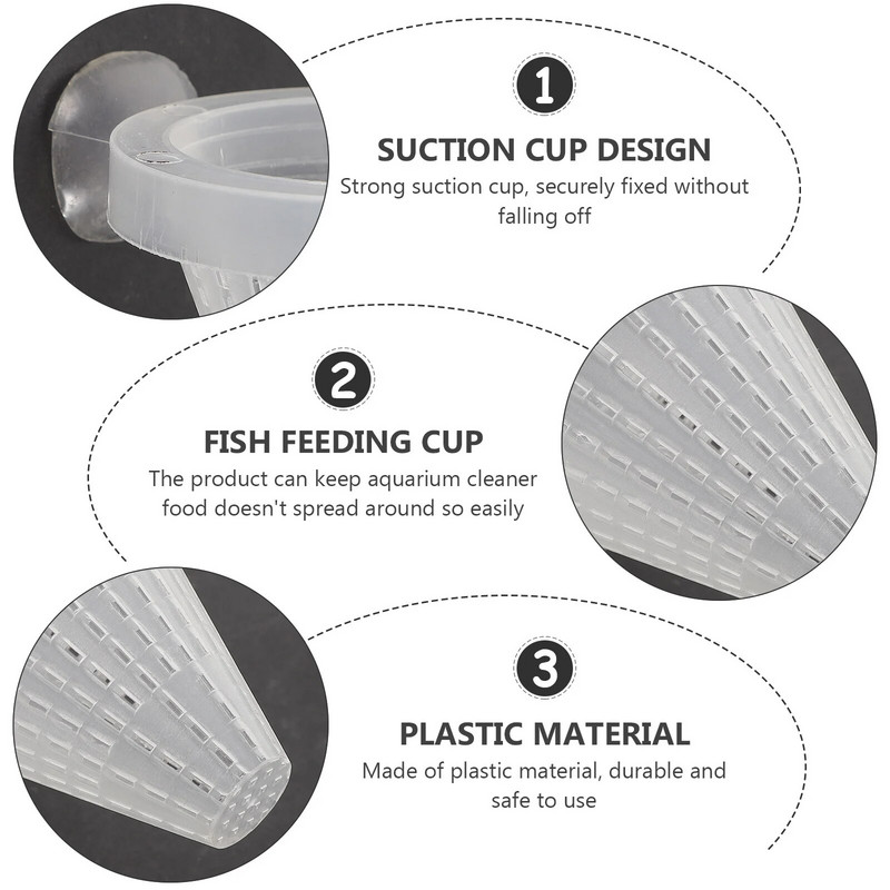 Söötmisriist Mood Šikk Stiilne Loominguline Akvaarium Red Worm Cup Akvaariumi koonussöötmiskork imemisega kalapaagi söötmistass