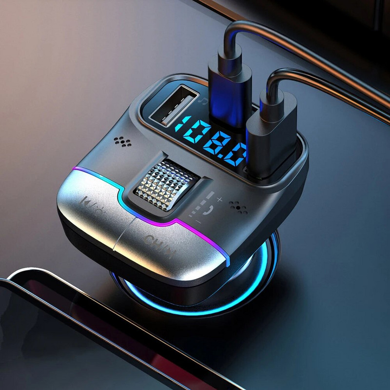 Automobilski Bluetooth-kompatibilan MP3 player GZ01 Punjač za brzo punjenje Telefon Hands-free Kvaliteta zvuka bez gubitaka Bežični BT adapter za automobil