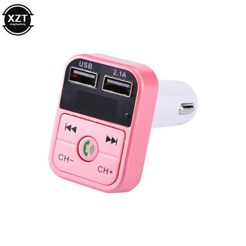 Handsfree Car Kit Безжичен Bluetooth-съвместим 5.0 FM трансмитер LCD MP3 плейър Автомобилни аксесоари Двойно USB зарядно FM модулатор