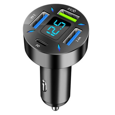 Super brzi USB auto punjač sa 4 porta za iPhone 14 Pro Max 13 12 11 Oneplus Huawei OPPO Samsung Xiaomi 66W adapter za brzo punjenje