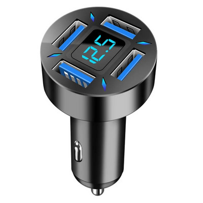 4 portu īpaši ātrs USB automašīnas lādētājs iPhone 14 Pro Max 13 12 11 Oneplus Huawei OPPO Samsung Xiaomi 66 W ātrās uzlādes adapteris