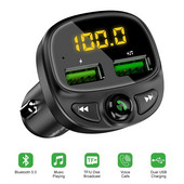 Φορτιστής αυτοκινήτου Πομπός FM Bluetooth Ήχος Διπλή USB Συσκευή αναπαραγωγής MP3 αυτοκινήτου Autoradio Φορτιστής Handsfree Fast Charger Αξεσουάρ αυτοκινήτου