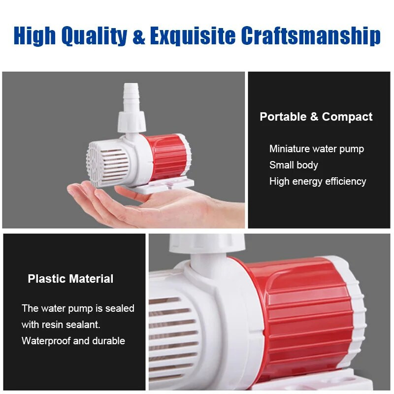 DC 12V ūdens sūknis ar 5,5 DC sieviešu spraudni bezsuku zemūdens sūknis Iegremdējamais ūdens sūknis akvārija zivju tvertnei