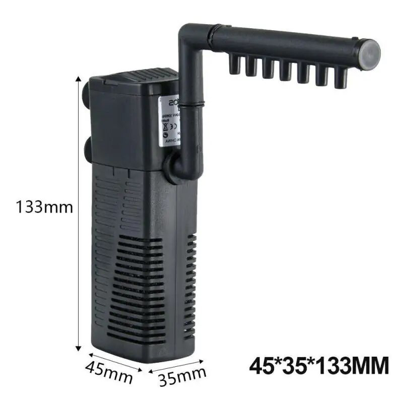 3in1 akvaariumi kalapaagi veepumba sisemine puhasti filter hapnikulaine pistik