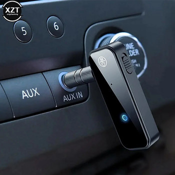 Ασύρματο αντάπτορα Jack 2 σε 1 Δέκτης πομπού Bluetooth 5.0 Προσαρμογέας AUX ήχου 3,5 χιλιοστών για ακουστικά ήχου αυτοκινήτου Aux Handsfree