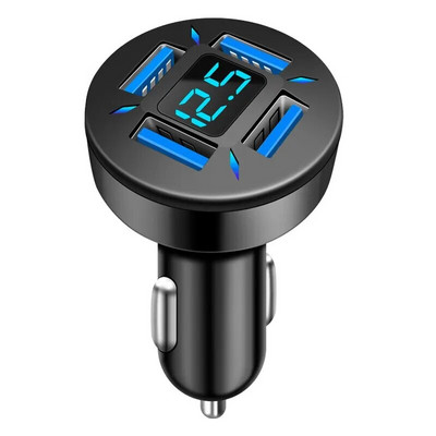 Autolaadija kiirlaadimise sigaretisüütaja adapter 4 pordiga USB A USB C kiirlaadimistelefoni laadija iPhone Xiaomi jaoks