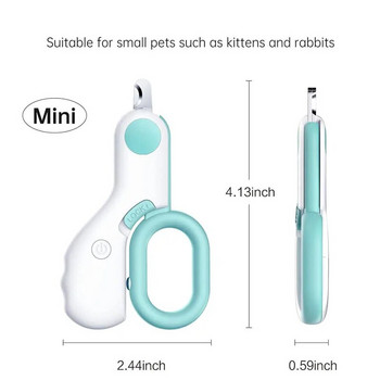 Led Dog Nail Clipper for Small Medium Dog Cat Cutter Scissors Puppy Nail Clippers for Cat Dog Grooming Claw Scissors Pet Supplie