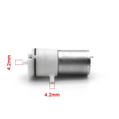 370 Mini zračna pumpa 3,7 V 6 V 12 V Električni mikro vakuumski pojačivač motora za instrumente za uljepšavanje Medicinski tretman Buka pumpe za grudi 65 db