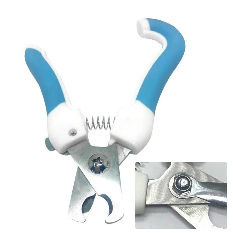 Profesionālas mājdzīvnieku kaķu suņu nagu griezējs nerūsējošā tērauda kopšanas šķēres, nagu šķēres, nagu šķēres ar fiksatoru