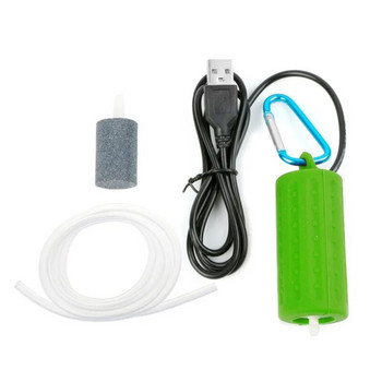 Φορητό USB Mini φίλτρου ενυδρείου Αντλία αέρα οξυγόνου για Λειτουργία δεξαμενής ψαρέματος Εξαιρετικά αθόρυβο αξεσουάρ δεξαμενής ενυδρείου υψηλής ενέργειας