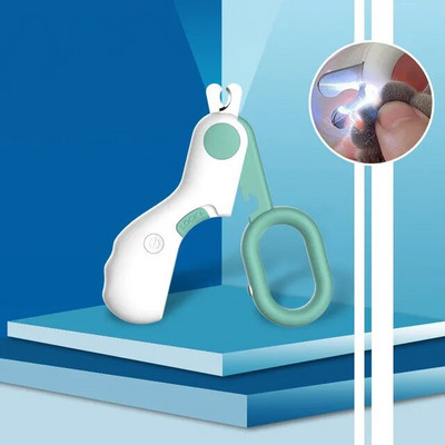 Profesionāls mājdzīvnieku nagu griezējs LED gaismas mājdzīvnieku nagu griezējs nagu kopšanas šķēres maziem suņiem kaķiem šķēres suņu aksesuāri