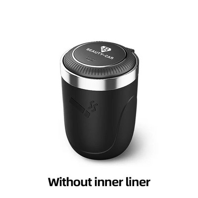 Automašīnas cigarešu pelnu trauka krūze ar vāku ar LED gaismu pārnēsājamu noņemamu transportlīdzekļa pelnu trauka turētāju cigarešu pelnu trauka iekšējās daļas