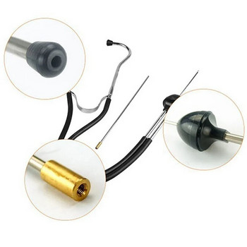 1 бр. автомобилен цилиндър от стетоскоп от неръждаема стомана, стетоскоп за диагностика на необичаен звук, откриване на ремонт на автомобили, стетоскоп