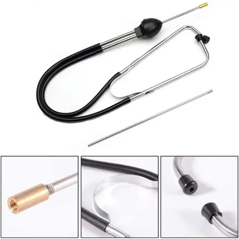 1db autó hengeres rozsdamentes acél sztetoszkóp motor rendellenes hangdiagnosztika autójavítás érzékelő sztetoszkóp