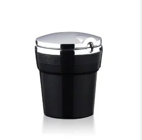 Autós hamutartó autós szemetes doboz Led lámpával, borítással Kreatív személyiség fedett autó az autó belsejében Többfunkciós autó kellék