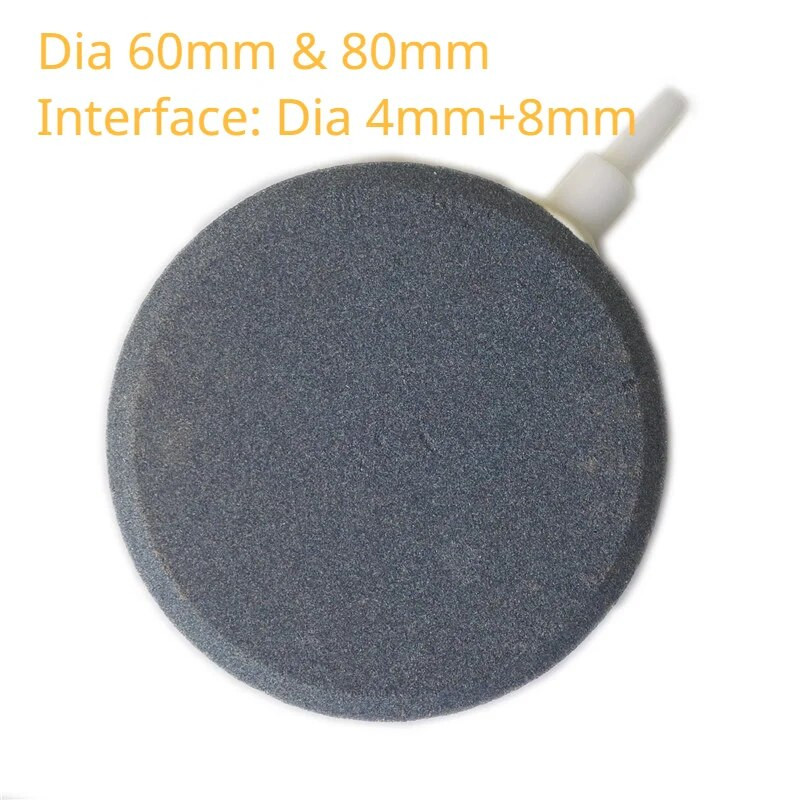 40/60/80 mm akvārija gaisa burbuļu akmens zivju tvertnes aerators dīķa sūknis burbuļa diska gaisa sūknis hidroponiskā skābekļa plāksne zivju tvertnei