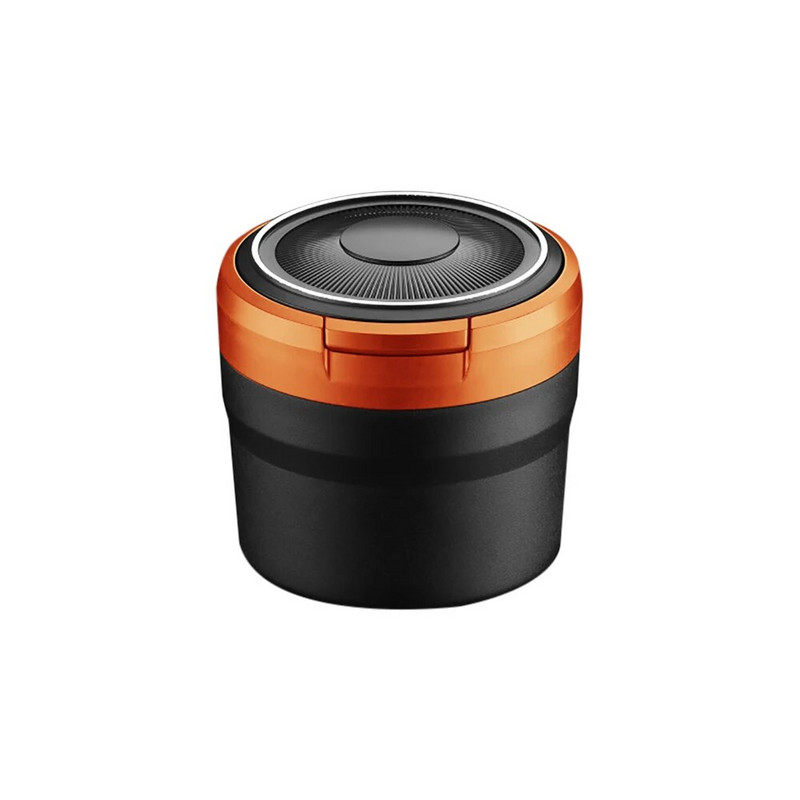 Jauns automašīnas pelnu trauks atkritumu monētu glabāšanas krūzes konteiners cigāru pelnu paplāte Automašīnas veidošanas pelnu trauks ar LED gaismas auto piederumu piederumu