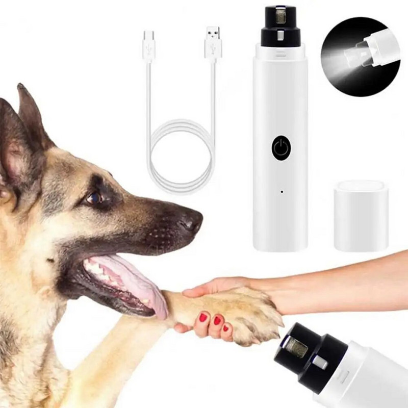 Suņu nagu dzirnaviņas Jaudīga, klusa mājdzīvnieku nagu dzirnaviņas, regulējami ātrumi ar zemu vibrāciju vieglai ātrai ķepu asināšanai Elektriskais kaķu suns