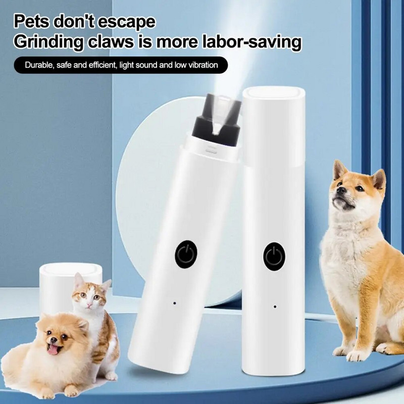 Suņu nagu dzirnaviņas Jaudīga, klusa mājdzīvnieku nagu dzirnaviņas, regulējami ātrumi ar zemu vibrāciju vieglai ātrai ķepu asināšanai Elektriskais kaķu suns