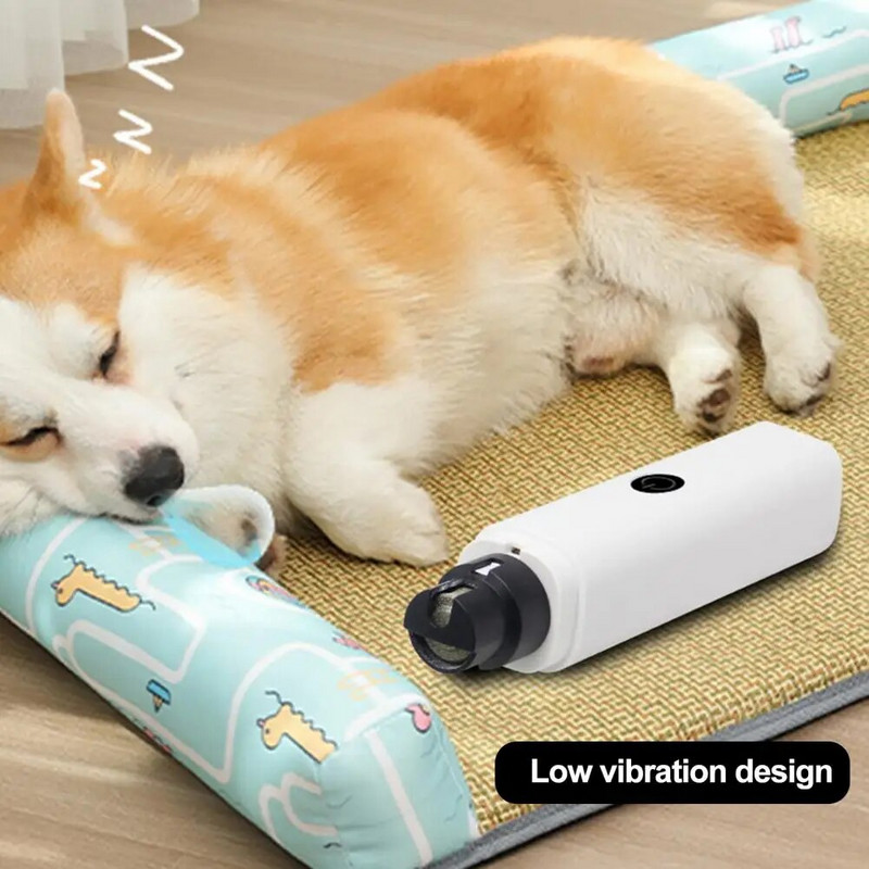 Suņu nagu dzirnaviņas Jaudīga, klusa mājdzīvnieku nagu dzirnaviņas, regulējami ātrumi ar zemu vibrāciju vieglai ātrai ķepu asināšanai Elektriskais kaķu suns