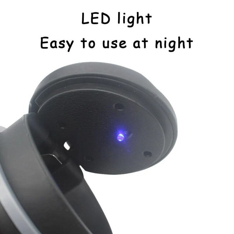 1PC pārnēsājams LED dūmu automašīnas pelnu trauks cigarešu pelnu turētājs Creative Cup automātiskais gaismas indikators pelnu trauka automašīnas glāžu turētāja piederums