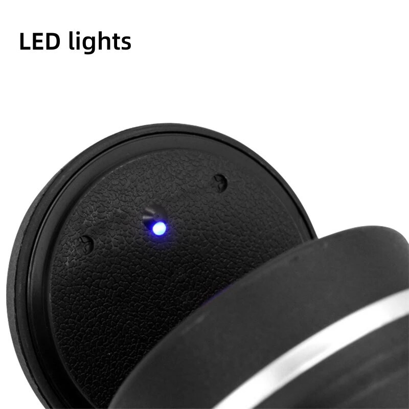 1 ΤΕΜ Φορητό LED καπνού σταχτοδοχείου αυτοκινήτου Τέφρα τσιγάρων που συγκρατεί φλιτζάνι αυτόματη ένδειξη φωτός Τασάκι για ποτηροθήκη αυτοκινήτου