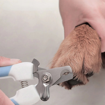 Επαγγελματικό νυχοκόπτη για κατοικίδια Dog Cat από ανοξείδωτο ατσάλι δίχρωμο νυχοκόπτη που εξοικονομεί εργασία Βολικά προμήθειες καθαρισμού ομορφιάς