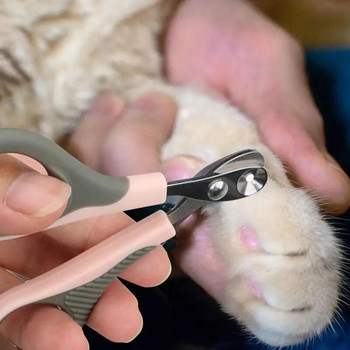 Професионални неплъзгащи се дръжки Машинка за подстригване на нокти за домашни любимци Избягвайте прекомерното рязане Ножици от неръждаема стомана Котка Куче за Грижа за ноктите Подстригване