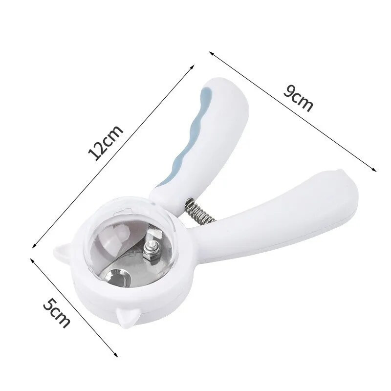 Mājdzīvnieku nagu šķēru komplekts Profesionāls mājdzīvnieku nagu griezējs nerūsējošā tērauda suņu kaķu nagu griezējs ar vāku Ērti suņu aksesuāri