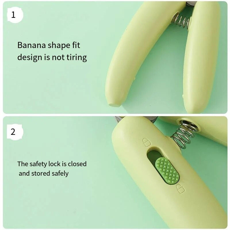 1 tk armsad banaanikujulised lemmiklooma küünelõikurid kasside maniküüri tööriistad lemmikloomadele spetsiaalsed küünekäärid koerte ilu- ja puhastustooted