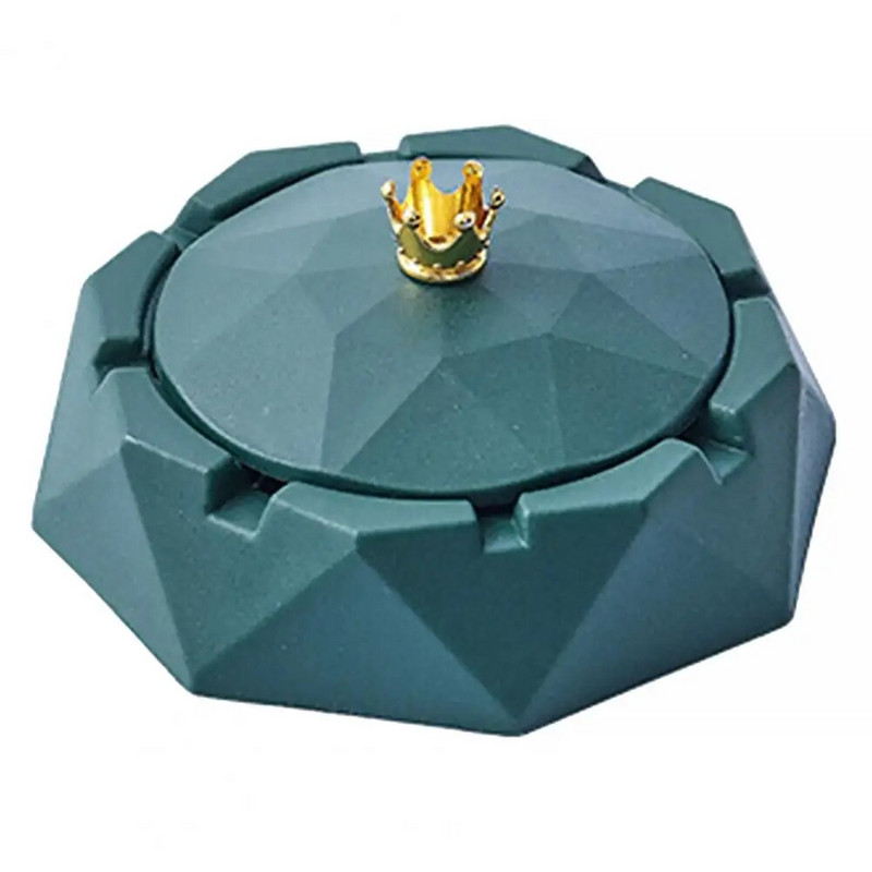 Pelnu turētājs divu izmēru bajonetes 2 krāsu dekoratīvs mājsaimniecības kronis pelnu trauka dekors pelnu konteiners mājām