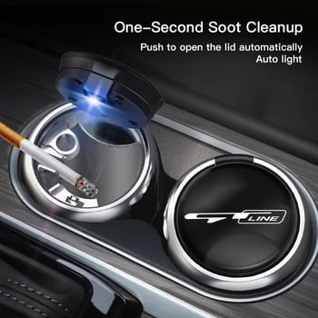 Τασάκι τσιγάρων αυτοκινήτου Φωτιστικό LED Φορητό Αποσπώμενο Τασάκι οχήματος για Kia GT LINE Sportage Ceed Picanto Rio ProCeed Niro K7 K5